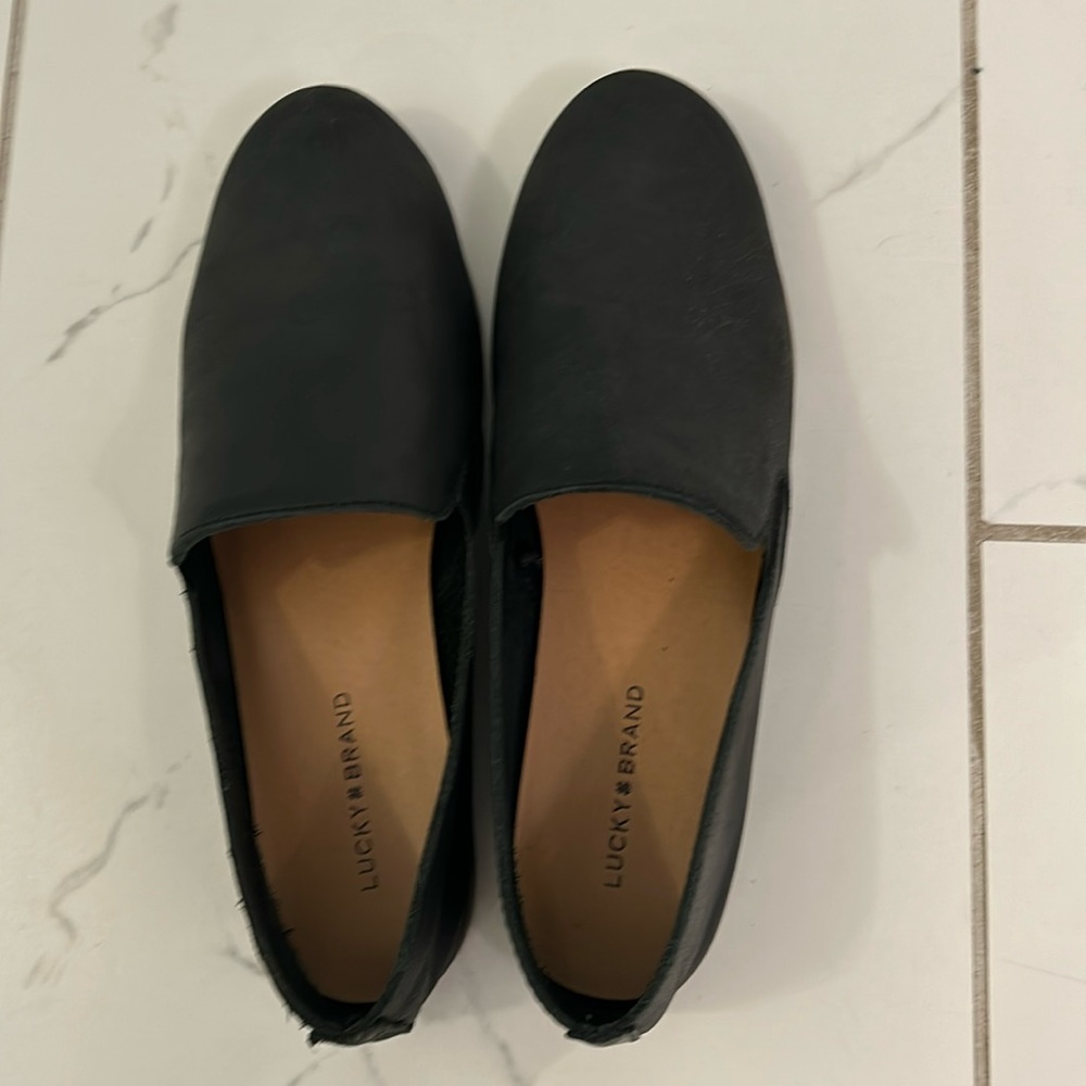 Black loafers/flats. Lucky Brand